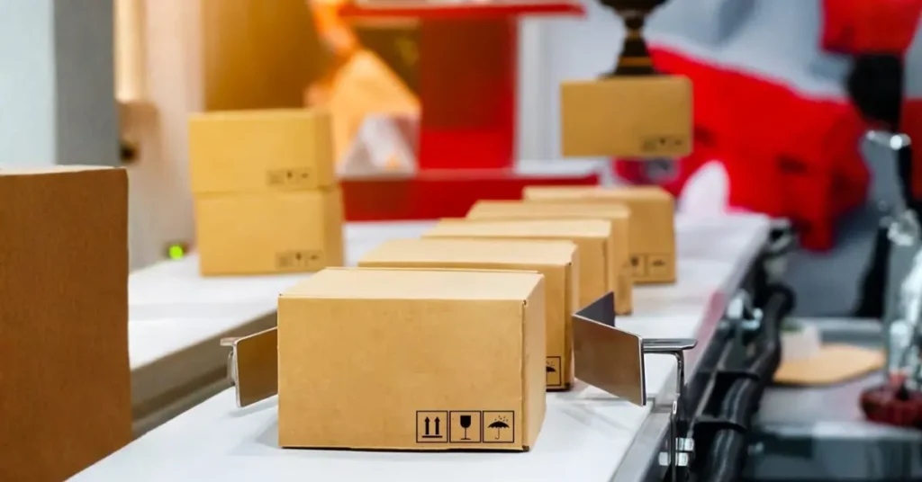 orders automatically being picked and fulfilled in automated warehouse