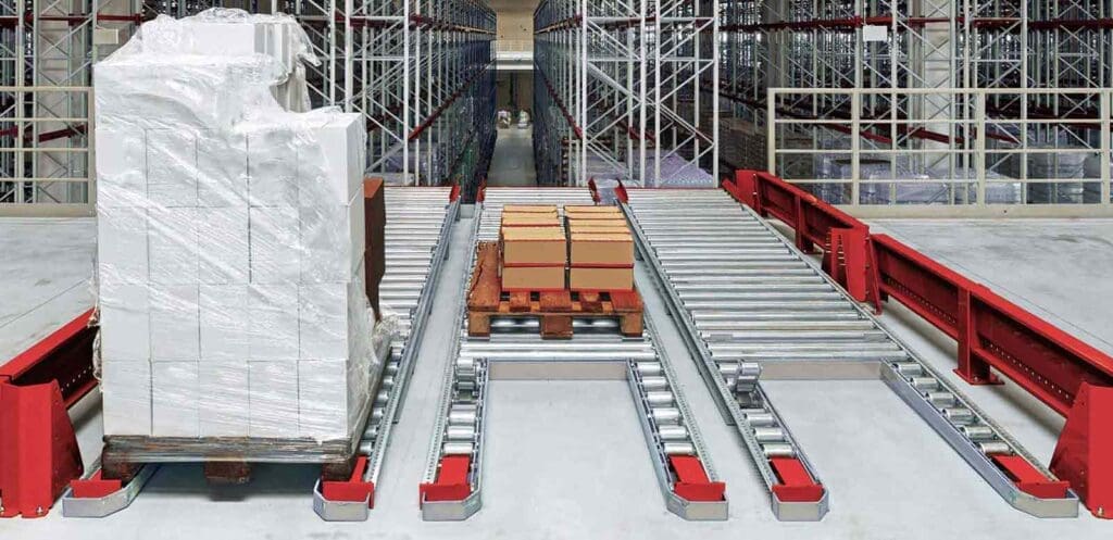 loading dock that is automated at warehouse for trucks