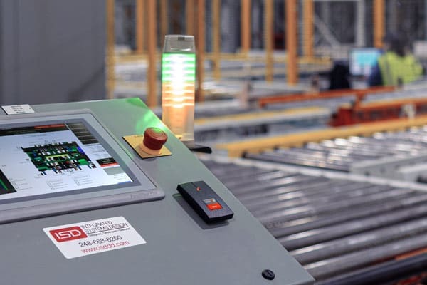 automation controls in warehouse floor