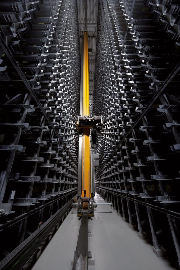ASRS Crane and Aisle System - ISD Stunning ASRS Crane and Aisle System Image