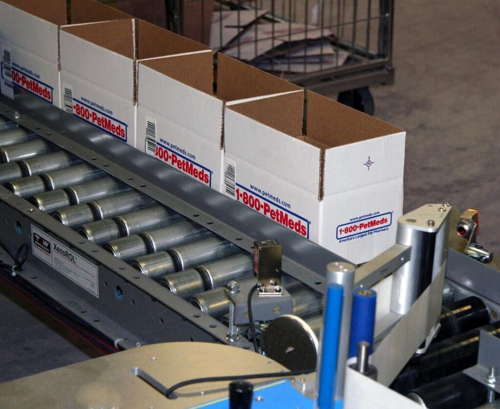 PetMeds Packaging Operation with Conveyor