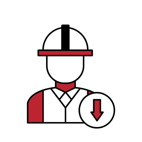 Lowering Labor Demand Icon