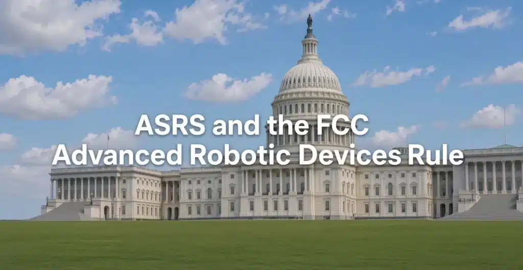 ASRS and the FCC advanced robotic devices rule in front of the capital building